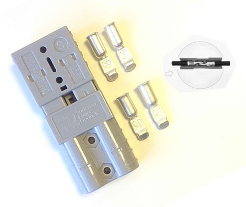 Pair anderson sb50a 600v plug - sb50a,