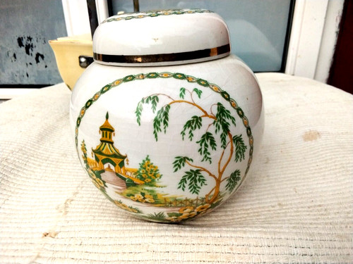 Vintage arthur wood lidded - arthur, jar
