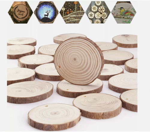 Real wood slices many - real,