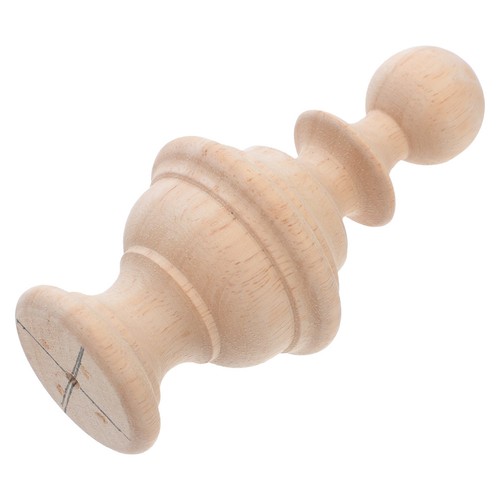 Hand carved wooden post - hand,