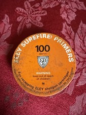 Eley Surefire Cartridge Primers -Vintage Collectable Tin-EMPTY