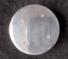 vintage silver pill box 1978 pill /cotton box  hallmark Charles Green Birmingham