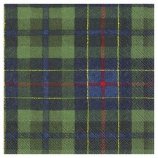 Tartan Green IHR Paper Table