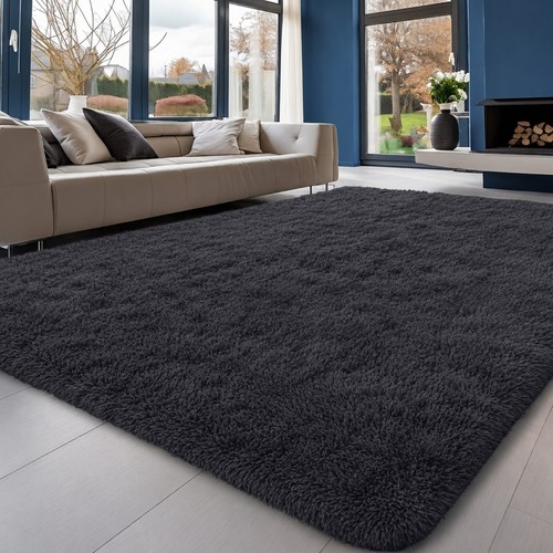Fluffy rugs large shaggy - large,