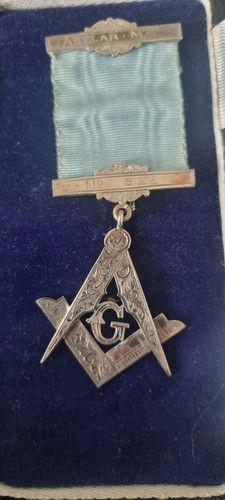 Masonic jewel medal - medal, sterling