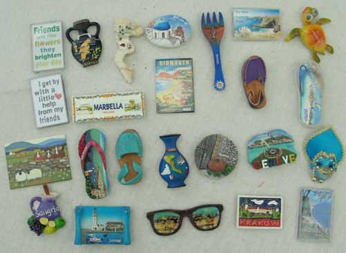 Vintage tourist fridge - tourist, magnets