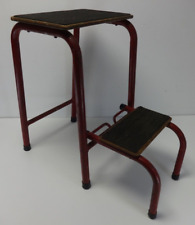 Vintage Shop Industrial Warehouse Steps 1950s Red Metal Original Furniture