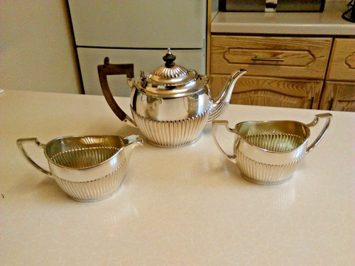 Antique elkington plate - elkington, 3pc