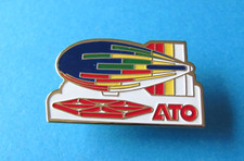 ELF ATO AIR SHIP Pin Badge, VGC. Blimp. Petrol Chemical/ Oil Company
