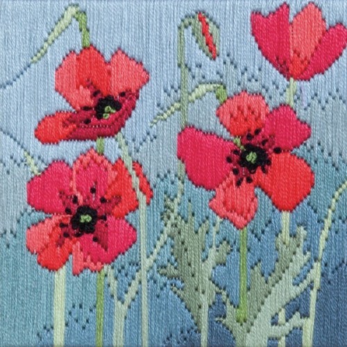 Wild poppies silken long - wild,