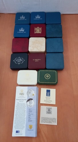 Royal mint empty coin cases - mint,