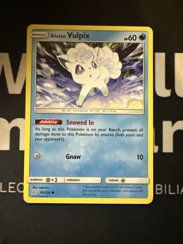 Pokemon alolan vulpix - alolan, 39/236