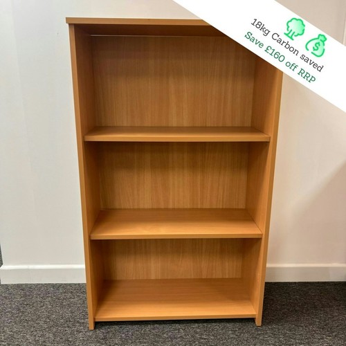 Beech shelf bookcase 1225mm - bookcase-,