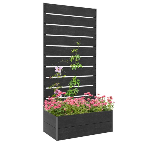 Raised garden planter box with - box,
