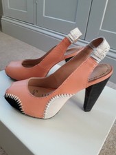 Fabulous Terra Plana Peep Toe Leather Slingbacks size EU36/UK4