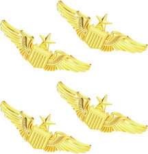 4 Pcs Pilot Wings Pins Flight