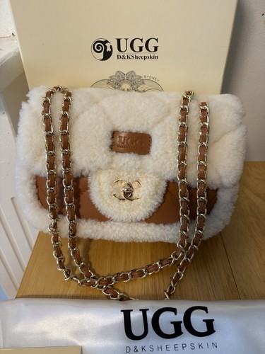 Ugg sherpa fluffy shoulder - shoulder, bag
