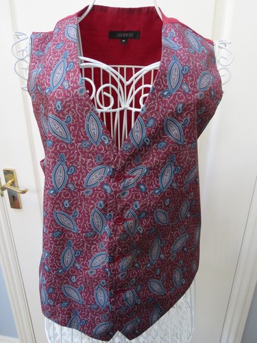 Paisley satin waistcoat size - paisley,