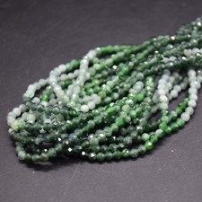 Faceted round beads 3mm - faceted, 15"