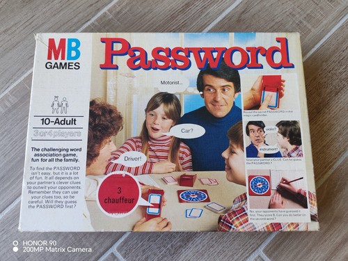 Vintage games password - games, "password"