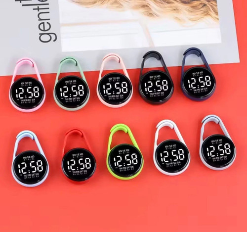 Keychain pocket watch led - keychain,