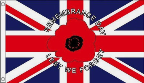 Poppy flag lest we - 5', 3'
