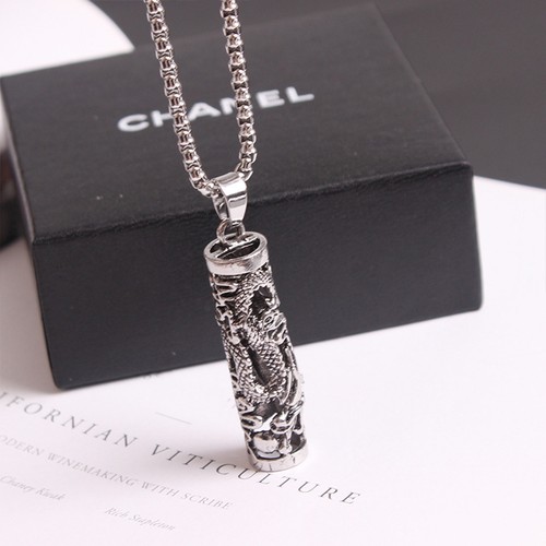 Alloy punk pendant necklace - alloy,