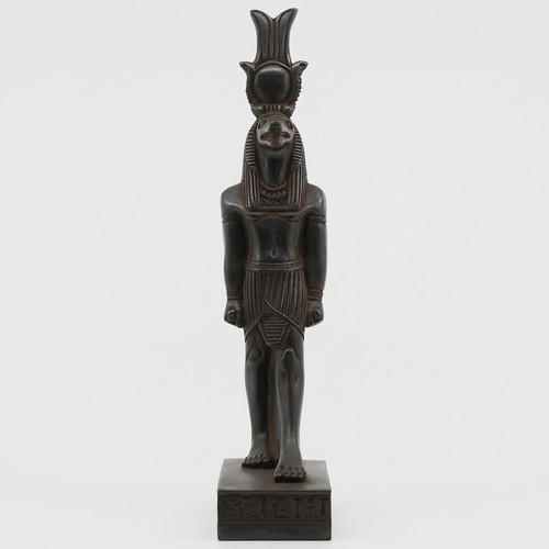 Black sobek statue egyptian - sobek,
