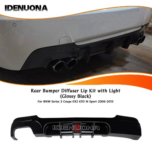 Gloss black rear diffuser lip - gloss,