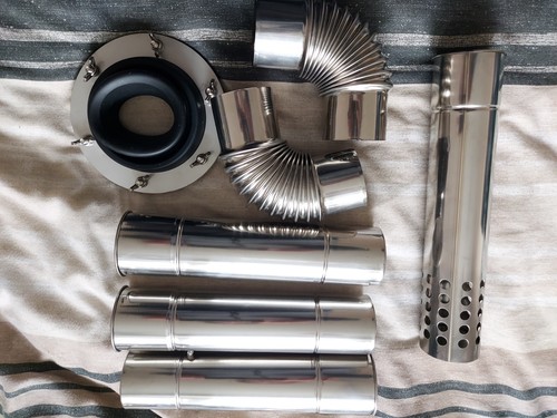 Flue exit kit lightweight 60mm - flue,