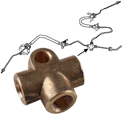 Bay brake pipe connector - bay, 3