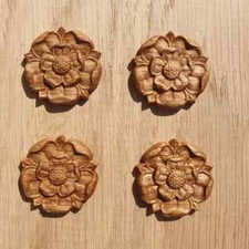 Pack of 4 x 30mm Solid Oak