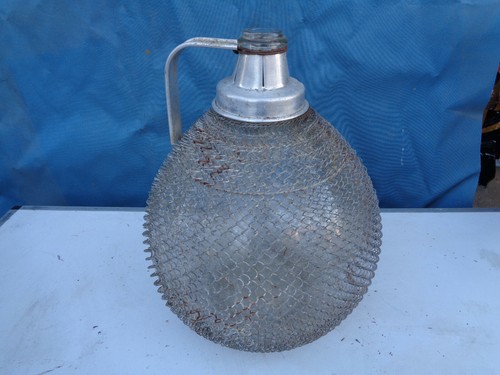 Old large glass demijohn - large, 5l