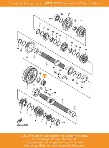 Yamaha nut 90179 22023 - nut,, oem