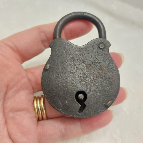 Vintage padlock large with - large,,