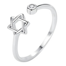 Star of David Adjustable Ring
