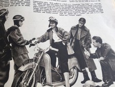 D LEWIS AVIAKIT EARL COURT  1956 MOTORCYCLE CLOTHING ARTICLE.