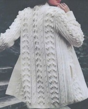 1610 ladies lovely aran coat - 1610,