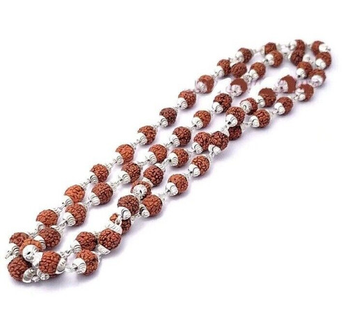 Five face rudraksha mala with - five,