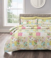 Bedspread Set Floral Quilted Summer Quilt Comforter Set with Pillowshams Throw