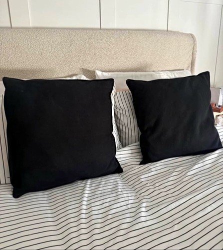 Ikea black cushion covers - black,