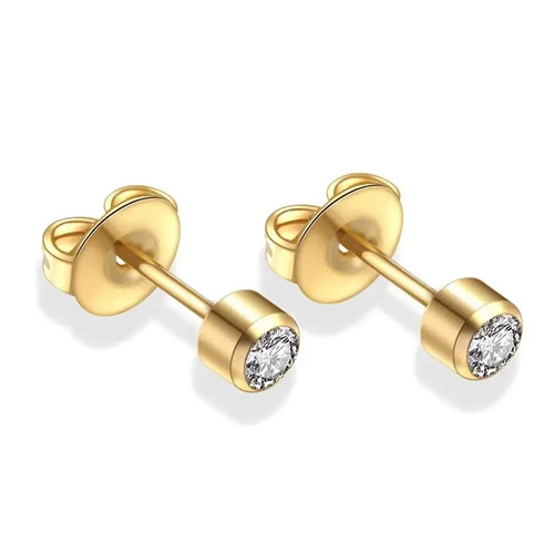 Hypoallergenic gold cubic - hypoallergenic,