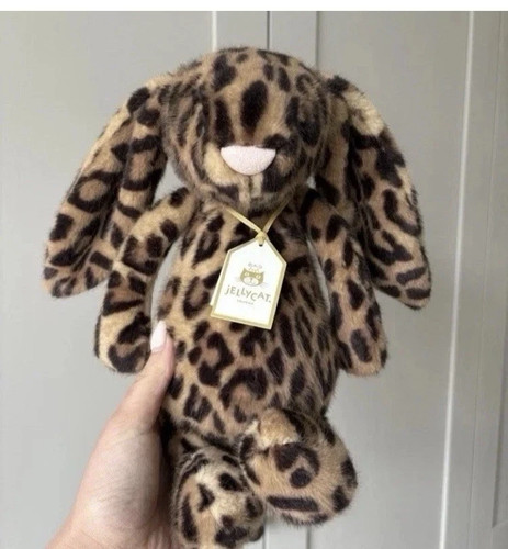 Bashful leopard bunny soft toy - bashful,
