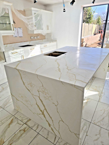 Statuario gold quartz luxury - statuario,