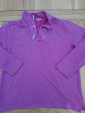 Lovely Cotton Traders Pink Sweatshirt Size Medium toggle neck