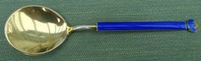 Norwegian Sterling Silver Gilt and Enamel Spoon in Original Box
