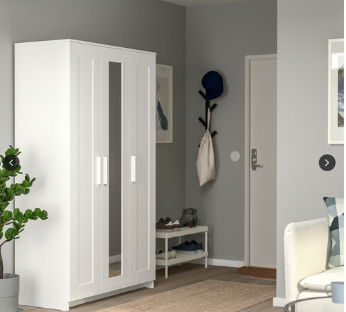 Wardrobe with mirror - wardrobe, and