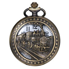 Antique Bronze Steam Trains