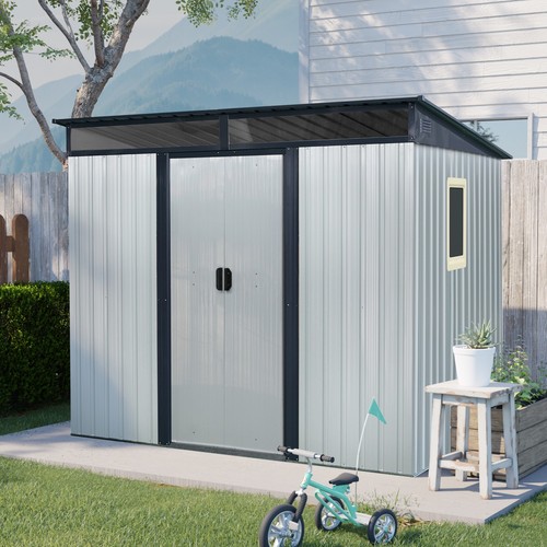 8x6 outdoor metal storage - 8x6,