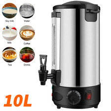 Stainless steel tea urn - steel,